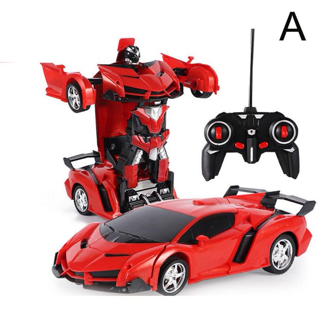 Remote Control Transformer Car King Kong Robot Rechargeable Electric Racing Car Police Car Children'S Remote Control Car Sports Car Boy Toy Car