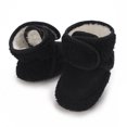 thumbnail image 2 of Emy Dola Newborn Baby Boy Girl Soft Fleece Booties Stay On Infant Slippers Socks Shoe Non Skid Gripper Toddler First Walkers Winter Ankle Crib Shoes 0-12M, 2 of 7