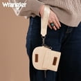 thumbnail image 4 of Wrangler KeyChain Wallet Wristlet Wallets for Women Dual Pouch Wristlet Rfid Blocking Credit Card Holder Wallet, Tan, 4 of 7