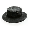 thumbnail image 2 of KALE Bucket Hat Camouflage Rope Button Tactical Solid Color Black1, 2 of 3