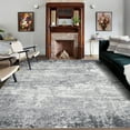 thumbnail image 2 of FairOnly 8'x10'Abstract Colorful Texture Area Rug Non Slip Stain Resistant Foldable Carpet for Minimalist Living Room Bedroom，Grey, 2 of 7