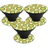 MightySkins POSOCK-Hippie Flowers Skin Decal Wrap for Pop Sockets Sticker - Pack of 3 - Hippie Flowers