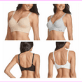 thumbnail image 2 of Splendid Ladies' Seamless Wireless Bra, 2-Pack, White/Gray (Small), 2 of 2