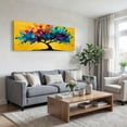 thumbnail image 3 of Large Colorful Tree of Life Canvas Wall Art, Abstract Tree Decor Painting Canvas Print for Living Room, Bedroom, Office Decorations, Gifts for Men, 3 of 7