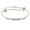Crystal Clear, variant on 1928 Jewelry Silver-Tone Expandable Wire Bangle Bracelet With Crystal Accents