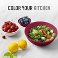 thumbnail image 6 of 12-Piece Plastic Mixing Bowls with Leak-Proof Lids Set - Microwave & Freezer-Safe Kitchen Mixing Bowls for Prep, Serving & Storage - Large Nesting Bowls (Blue Ombre), 6 of 7