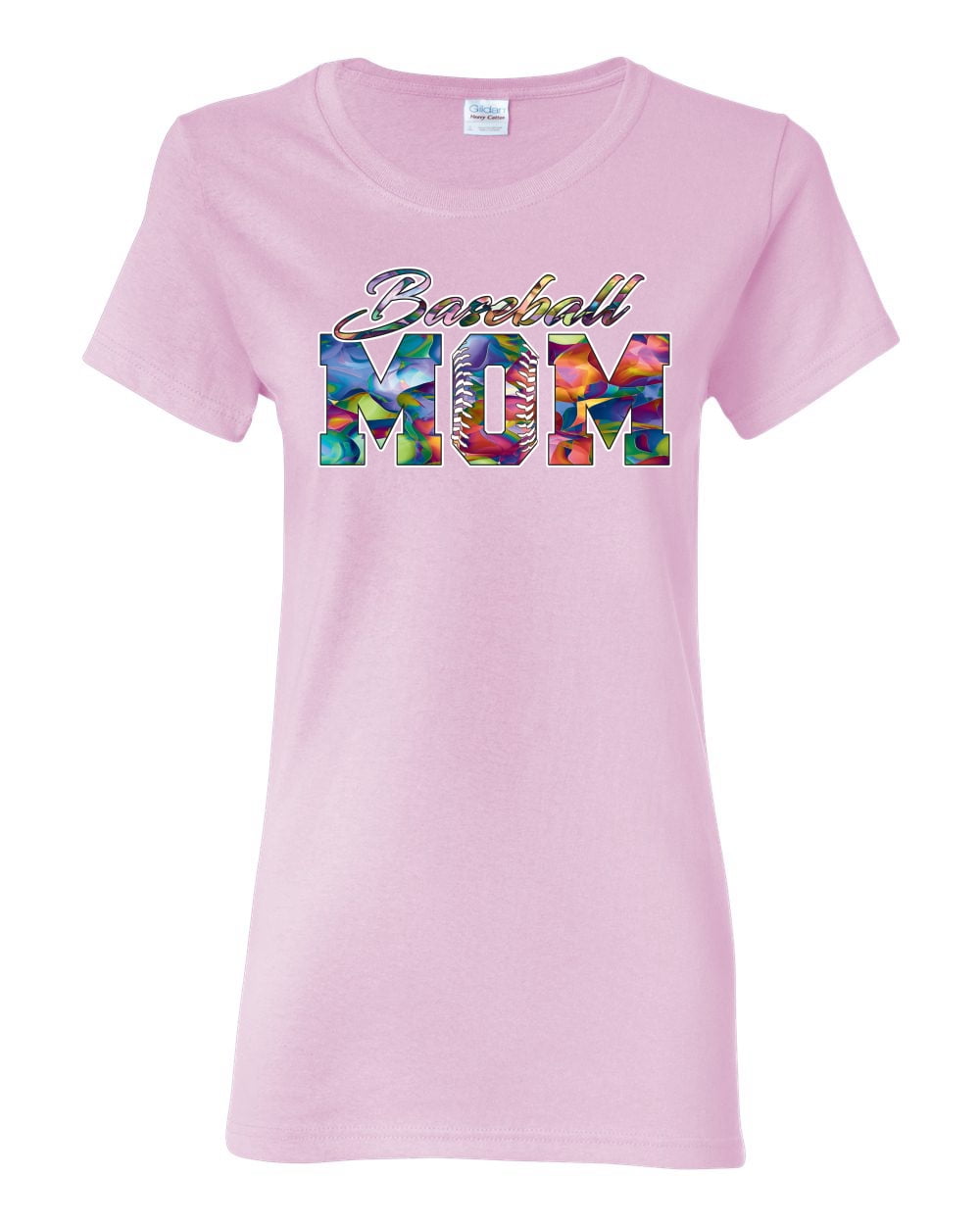 Wild Bobby, Colorful Baseball Mom, Mother's Day, Women Graphic T-Shirt ...