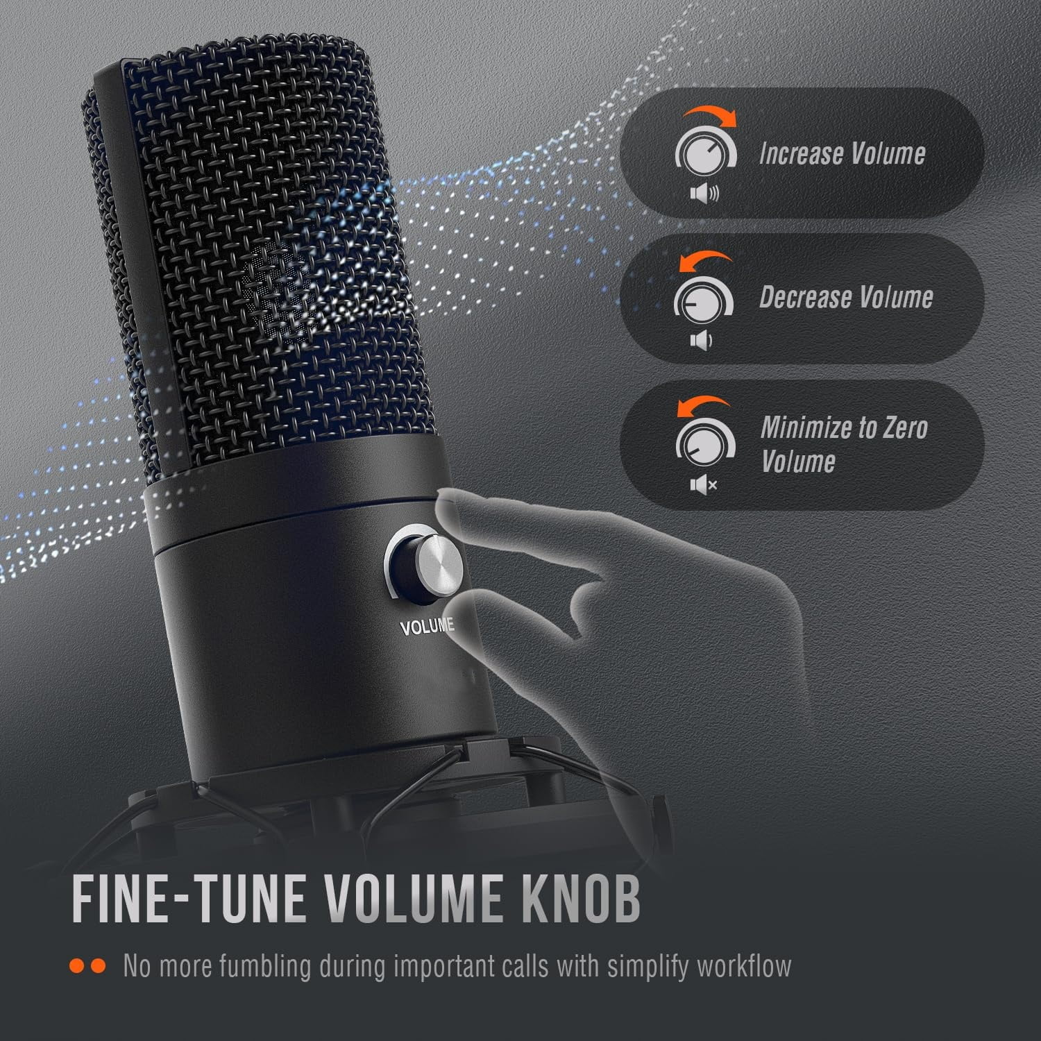 Studio Condenser USB Microphone Computer PC Microphone Kit with Adjustable Boom Arm Stand Shock Mount for Instruments Voice Overs Recording Podcasting YouTube Vocal Gaming Streaming-T669