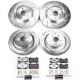 thumbnail image 3 of PowerStop Front and Rear Z26 Street Warrior Carbon-Fiber Ceramic Brake Pad and Drilled and Slotted Rotor Kit Fits: INFINITI Select Models K5823-26, 3 of 9