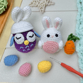 thumbnail image 6 of ComfiTime Crochet Kit for Beginners – Amigurumi Starter Kit w/ Video Tutorials & Step-by-Step Instructions, Complete Animal Craft Accessories for Adults, Kids & Gift Giving, Owl & Bunny, 6 of 14