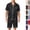 33# Black, variant on 2 Piece Summer Pajamas for Women Man Soft Couples Matching Pjs Short Satin Button Down Sleepwear for Bride Groom Gift Beige M