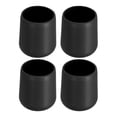 thumbnail image 1 of Unique Bargains 4 Pcs Silicone Fishing Rod Butt Cushion Protector Cap, Small, Black, 1 of 7