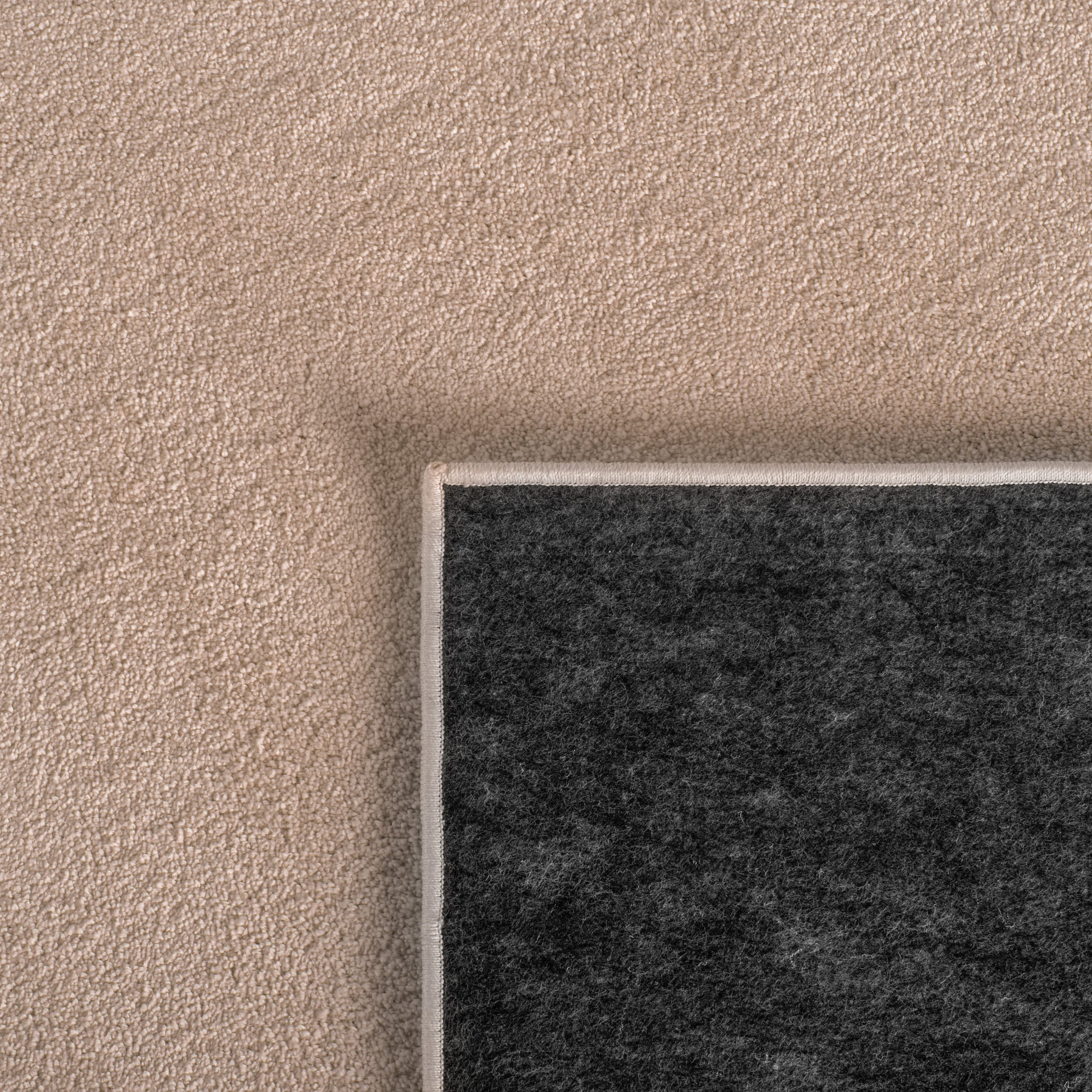 SAFAVIEH Plain and Solid Carleen Solid Plush Area Rug, Taupe, 9' x 12'