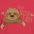 thumbnail image 3 of CafePress - Crazy Sloth Lady T Shirt - Women's Traditional Fit Dark T-Shirt, 3 of 4