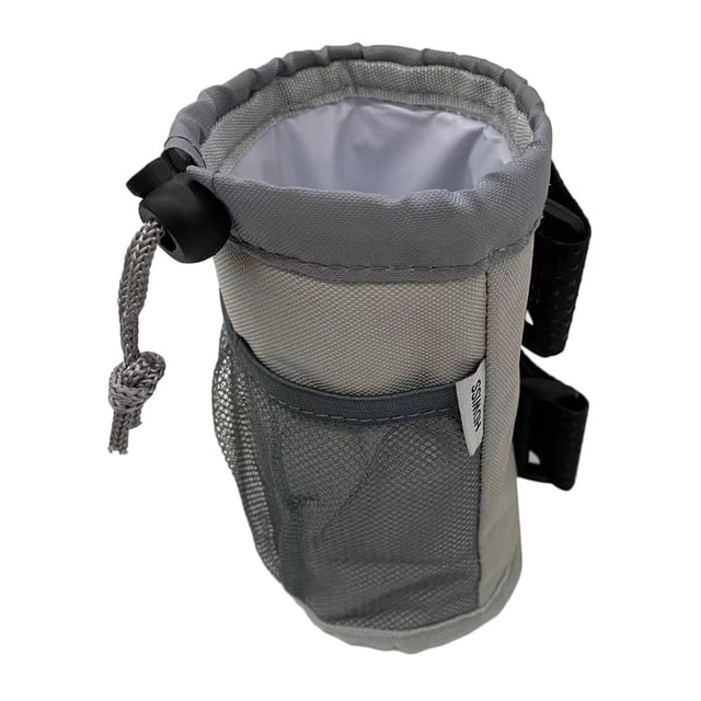 Soporte para botellas de agua para bicicleta con capa de aislamiento térmico, versátil, mantiene la hidratación. Gris