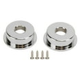 thumbnail image 3 of Electrosocket Output Jack Plate, Glossy Finish 2PCS Electric Guitar Jack Cover Standard Opening  For Musical Instrument Repair Silver, 3 of 8