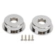 thumbnail image 3 of Cubierta De Conector Redondo Para Guitarra, Placa De Conector Electrosocket Resistente Al Desgaste, 2 Piezas De Metal Para Reparación De Instrumentos Musicales Octpeak Plata, 3 of 8