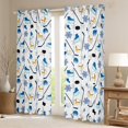 thumbnail image 2 of jejeloiu Sice Hockey Sport Blackout Curtains Set of 2 (52x84 Each),Ball Game Gaming Window Curtains,Blue Cute Snowflake Curtains and Drapes For Boys Teens,Breathable Home Decor, 2 of 6