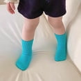 thumbnail image 6 of Posijego Kids Socks for Boys Girls Cotton Crew Socks School Uniform Socks Breathable Athletic Running Socks 1-8 Years, 6 of 9