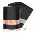 thumbnail image 5 of FungLam Mylar Foil Food Storage Stand Up Zip Seal Pouch Smell Proof Bags with Window Black Outer Size: 4x6in(10x15cm) 100 PCS；, 5 of 5