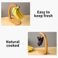 thumbnail image 5 of Soporte De Frutas De Bambú Soporte De Frutas A Prueba De Humedad Colgador De Frutas Práctico Estante De Frutas Duradero Con Gancho Para Plátano Uva Fruta Hogar Cocina Sala De Estar Yuarrent HA014488-00, 5 of 5