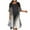 Gray womens dresses, variant on Summer Saving Wycnly Womens Dresses Plus Size Fashion 2 Pieces Tank Dresses with Cardigan Fashion Color Patchwork Round Neck Elbow-Length Long Summer Dress Black m