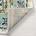 thumbnail image 6 of Traditional 2x3 Area Rug (2' x 3') Medallion Cream, Blue Indoor Scatter Easy to Clean, 6 of 7