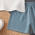 thumbnail image 6 of Hessimy Toddler Boy Print Short Sleeve Shirt & Casual Shorts Set Summer Outfits Clothes,Summer Vibe(Blue,3-4 Years), 6 of 6