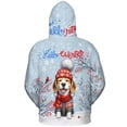 thumbnail image 2 of Hello Winter Beagle Smiling in Red Scarf Hat Welcome Christmas All Over Print 3D Hoodie Unisex Merch Hoodies Beagles Dog Lover Gifts Idea - 00017, 2 of 6