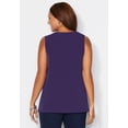 thumbnail image 2 of Catherines Women's Plus Size Petite Crisscross Timeless Tank, 2 of 6