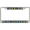thumbnail image 1 of USS Santee AO-29 License Plate Frame, 1 of 1