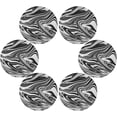 thumbnail image 3 of Coolnut Black Abstract Marble Round Placemats Durable Non-Slip Table Mat Heat and Stain Resistant Placemat for Kitchen Table Outdoor BBQ Activities(6PCS) Home Decor Gifts, 3 of 7