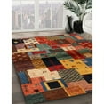 thumbnail image 3 of Ahgly Company Machine Washable Indoor Rectangle Contemporary Saffron Red Area Rugs, 3' x 5', 3 of 7