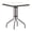 Clear Top/Bronze Frame, variant on 23.5" Square Tempered Glass Patio Side Table, Modern Indoor & Outdoor End Table for Garden, Deck, Balcony & Patio, Heavy-Duty Metal Frame for Residential & Commercial Use
