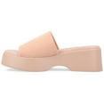 thumbnail image 2 of Journee Womens Emani Platform Slip On Sandals, 2 of 8