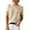 Beige, variant on Women Knitted Crewneck Short Sleeve Blouse Casual Loose Tunic Top Solid Color Cotton Linen Summer Sweater, Black S