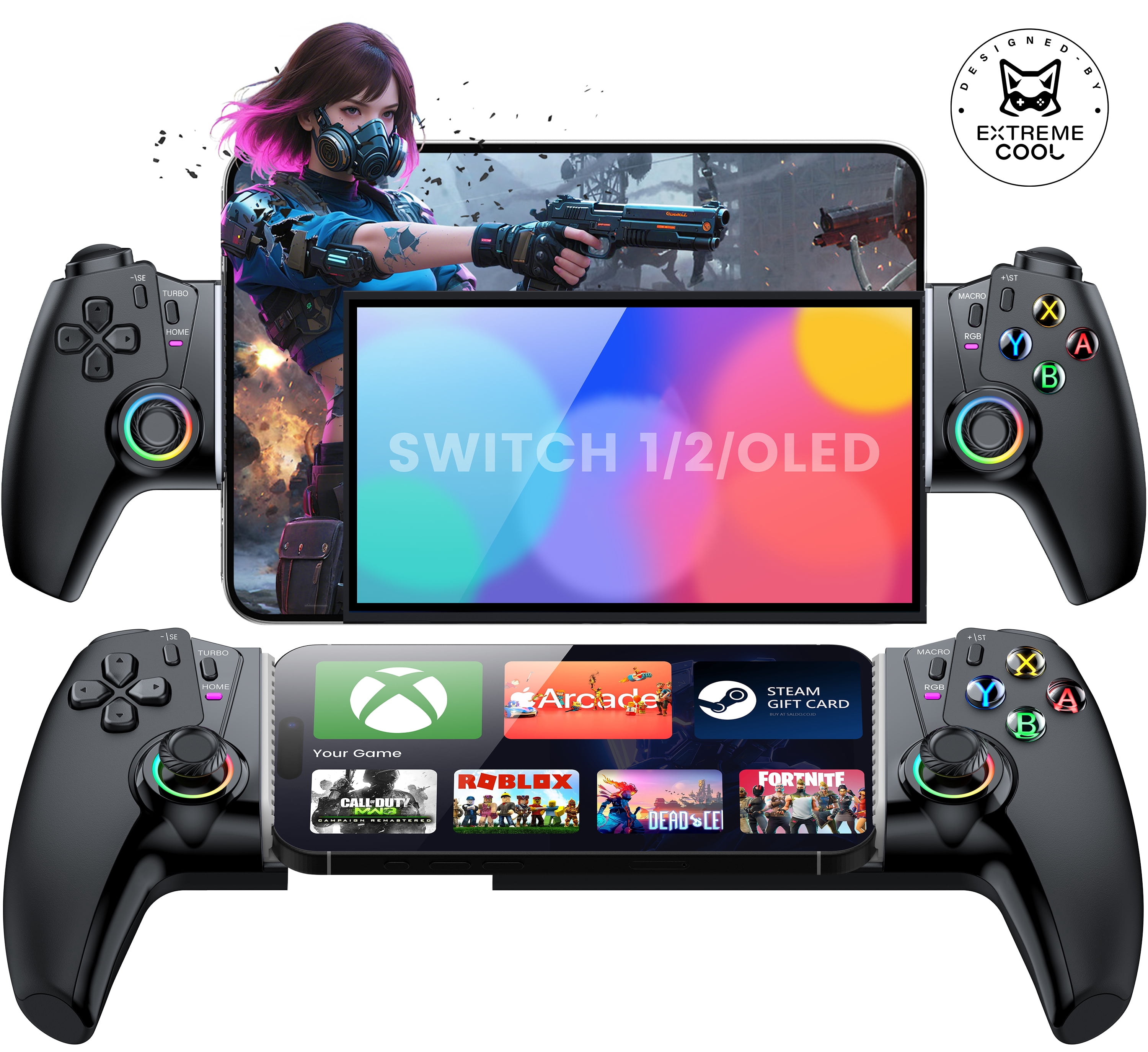 Beboncool Stretch Wireless Game Controller Compatible with Switch
