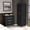 Black#2, variant on Bedroom Furniture Sets, 2 Piece Bedroom Set, London Armoire + Aralia Drawer Dresser, Black / Light Oak, Black Bedroom Sets,Particle Board Modern Bedroom Sets