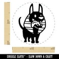 thumbnail image 2 of Anubis Puppy Egyptian Jackal Dog Self-Inking Rubber Stamp Ink Stamper - Pink Ink - Mini 1/2 Inch, 2 of 7