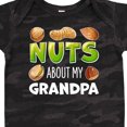 thumbnail image 4 of Inktastic Nuts About My Grandpa Peanut, Almond, Pistachio Boys or Girls Baby Bodysuit, 4 of 5