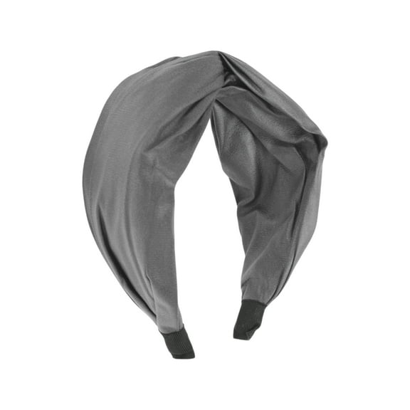 Unique Bargains 1 Pc Headband Cross Solid Hair Accessories for Women Gray