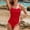 Red 1, variant on Swimming Women Swimwears â Women's Solid High Waisted Swimsuit with Open Back for Easy Beach Days and Effect on Platform Competitors Without Colors or Sizes Red 2 XL