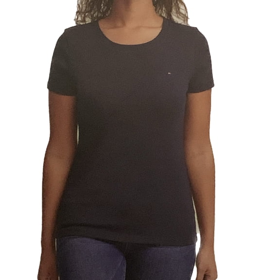 Tommy Hilfiger Women's Short Sleeve T-Shirt(Sky Captain XXL)