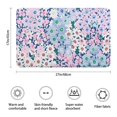thumbnail image 3 of Blue and Pink Pioneer Flower Pattern Bathroom Rugs Mat,Non Slip Microfiber Bathroom Rug,Rubber Backing,Soft Bathroom Mats for Bathroom Floor,Tub and Shower,17x27in(43x68cm), 3 of 5