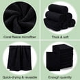 thumbnail image 6 of BlinkLLX 10 Pack Makeup Towels Black Makeup Washcloths for Face Microfiber Remover Cloth 13x13 Inch Quick Dry Face Towels for Cleansing Hand, 6 of 6