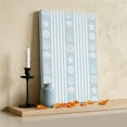 thumbnail image 3 of Ships Next Day Canvas Wall Art 12"x16",Sky Blue Striped Coastal Wood Framed Canvas Print Painting,Nautical Beach Starfish Shell Ready to Hang Small Picture Wall Decor for Bathroom Hallway Dining Room, 3 of 9