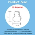 thumbnail image 2 of SHAPES ETC. Small Single Color Cut-Out - Snowman, 2 of 17