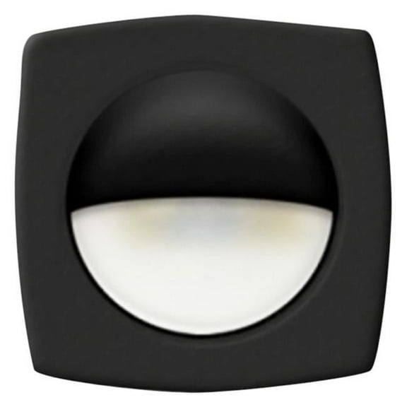 16 in. 3 LED Companion Way Light Housing Wires Snap Cover, Black & White