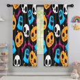 thumbnail image 5 of Blackout Kids Curtains,Colorful Halloween Elements Pattern Childrens Insulated Curtains Set Of 2,Bedroom Essentials,Toddler Room Decor 42"x63", 5 of 5