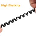 thumbnail image 5 of Uvital Cable para teléfono fijo, longitud en espiral de 1,2 a 8,5 pies, cable para teléfono fijo sin enrollar, RJ9/RJ10/RJ22 4P4C (negro, 4 unidades), 5 of 5